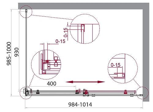 Душевой уголок BelBagno ACQUA-A-1-100-C-Cr Душевой уголок BelBagno ACQUA-A-1-100-C-Cr