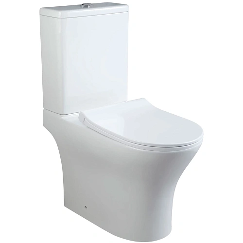 Унитаз напольный Ceruttispa BERNINA Tornado CT10815 безободковый, сиденье микролифт Унитаз напольный Ceruttispa BERNINA Tornado CT10815 безободковый, сиденье микролифт