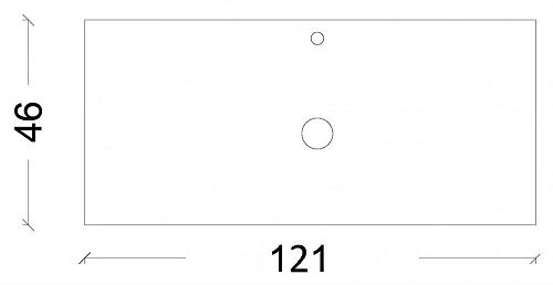 Столешница Armadi Art VALLESSI 120 840-120-А черная Столешница Armadi Art VALLESSI 120 840-120-А черная