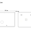 Зеркало GROSSMAN LEO (900x800x45) LED с сенсорным выкл.,подогревом и увеличительным стеклом 169080 Зеркало GROSSMAN LEO (900x800x45) LED с сенсорным выкл.,подогревом и увеличительным стеклом 169080