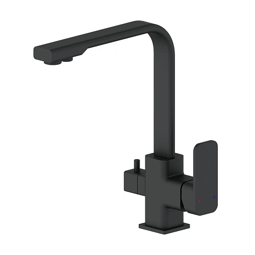 Смеситель для кухни Wonzon & Woghand с подключением фильтра, черный матовый (WW-88458004-MB) Смеситель для кухни Wonzon & Woghand с подключением фильтра, черный матовый (WW-88458004-MB)