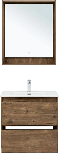 Тумба под раковину Aquanet Милан 70 дуб рустикальный 00336378 подвесная Тумба под раковину Aquanet Милан 70 дуб рустикальный 00336378 подвесная