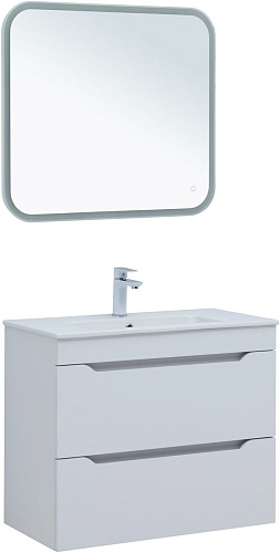 Тумба под раковину Aquanet Практика 80 белый матовый 00330459 напольная/подвесная Тумба под раковину Aquanet Практика 80 белый матовый 00330459 напольная/подвесная