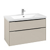 Картинка анонса товара «тумба под раковину villeroy &amp; boch subway 3.0 cashmere grey / cashmere grey c57001vn»