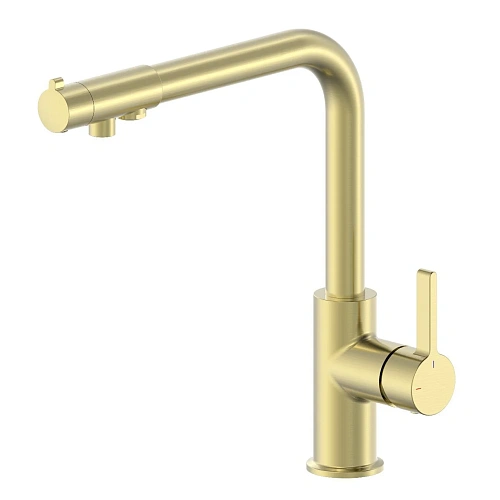 Смеситель для кухни Wonzon & Woghand c подключением фильтра, брашированное золото (WW-88458008-BG) Смеситель для кухни Wonzon & Woghand c подключением фильтра, брашированное золото (WW-88458008-BG)