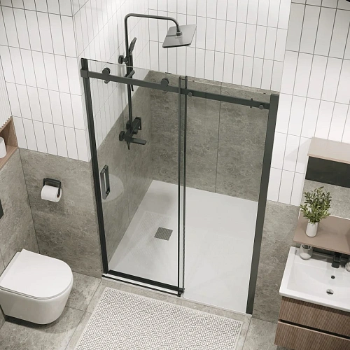 Душевая дверь GROSSMAN Classic 100.K33.04.110.42.00 (110x195) графит сатин, стекло прозрачное Душевая дверь GROSSMAN Classic 100.K33.04.110.42.00 (110x195) графит сатин, стекло прозрачное