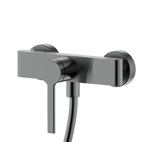 Смеситель для душа AQUAme Asti AQM6413GM с душевым набором, 3 режима, Gun metal Смеситель для душа AQUAme Asti AQM6413GM с душевым набором, 3 режима, Gun metal