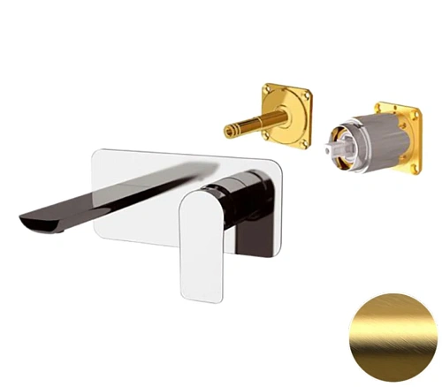 Смеситель для раковины Remer Infinity I15LKBBG, золото брашированное Смеситель для раковины Remer Infinity I15LKBBG, золото брашированное