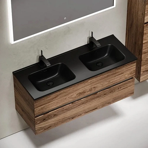 Тумба под раковину Sancos Urban UR120-2ECH 1190х450х550 дуб чарльстон, подвесная Тумба под раковину Sancos Urban UR120-2ECH 1190х450х550 дуб чарльстон, подвесная