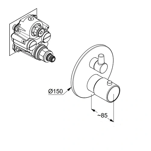 Смеситель для душа Kludi ZENTA SL 388853945 черный матовый Смеситель для душа Kludi ZENTA SL 388853945 черный матовый