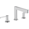Картинка анонса товара «смеситель для раковины hansgrohe finoris 110, на 3 отверстия, со сливным клапаном push-open 76033000»