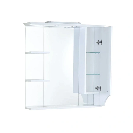 Зеркальный шкаф Aquaton Элен 85 белый 1A218802EN010 Зеркальный шкаф Aquaton Элен 85 белый 1A218802EN010