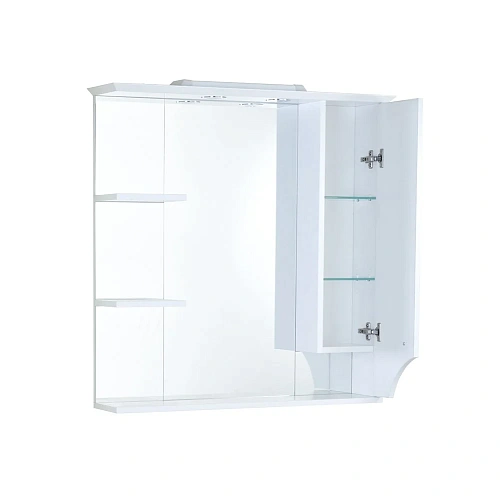 Зеркальный шкаф Aquaton Элен 85 белый 1A218802EN010 Зеркальный шкаф Aquaton Элен 85 белый 1A218802EN010