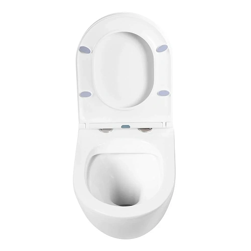 Унитаз подвесной BelBagno SFERA-R BB046CHR/BB870SC безободковый с сиденьем Унитаз подвесной BelBagno SFERA-R BB046CHR/BB870SC безободковый с сиденьем