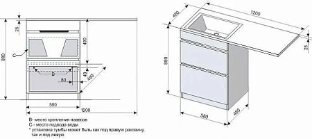 Тумба под раковину Style Line Даллас 120, Люкс белая, PLUS СС-00000388 Тумба под раковину Style Line Даллас 120, Люкс белая, PLUS СС-00000388