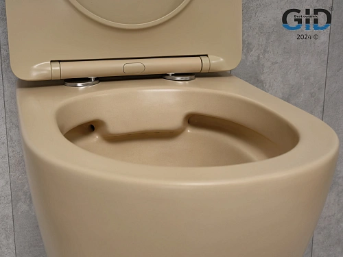 Унитаз подвесной Gid Sr2198 62210Y светло-коричневый матовый 49x36x35.5 с крышкой микролифт Унитаз подвесной Gid Sr2198 62210Y светло-коричневый матовый 49x36x35.5 с крышкой микролифт
