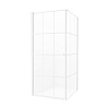 Картинка анонса товара «душевой уголок new trendy superia white l 90x90x195 k-0794 (белый)»