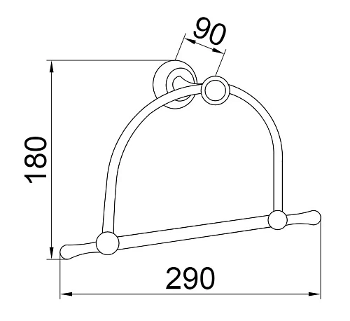 Полотенцедержатель Boheme Puro 10705 Полотенцедержатель Boheme Puro 10705