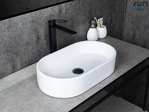 Раковина Gid N9020 51209 накладная белая 52.5x30.5x11.5 Раковина Gid N9020 51209 накладная белая 52.5x30.5x11.5