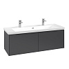 Картинка анонса товара «тумба под раковину villeroy &amp; boch subway 3.0 с подсветкой graphite / graphite c601l2vr»