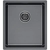 Кухонная мойка Paulmark YUNI 39 UN YU39-GM, вороненая сталь, 390х440мм Кухонная мойка Paulmark YUNI 39 UN YU39-GM, вороненая сталь, 390х440мм
