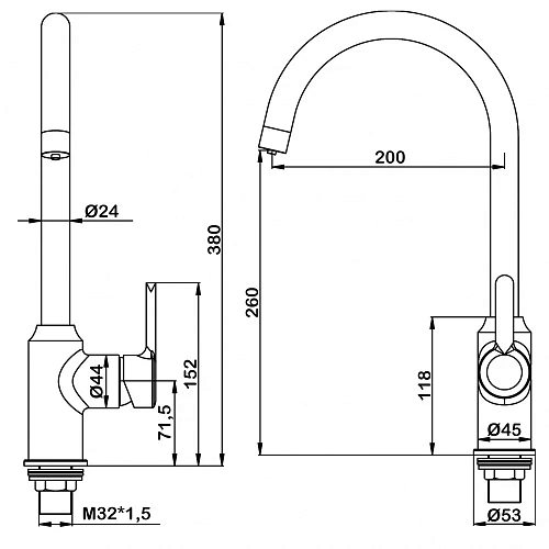 Смеситель для кухни Swedbe Selene Plus 8041 с каналом для подключения фильтра Смеситель для кухни Swedbe Selene Plus 8041 с каналом для подключения фильтра