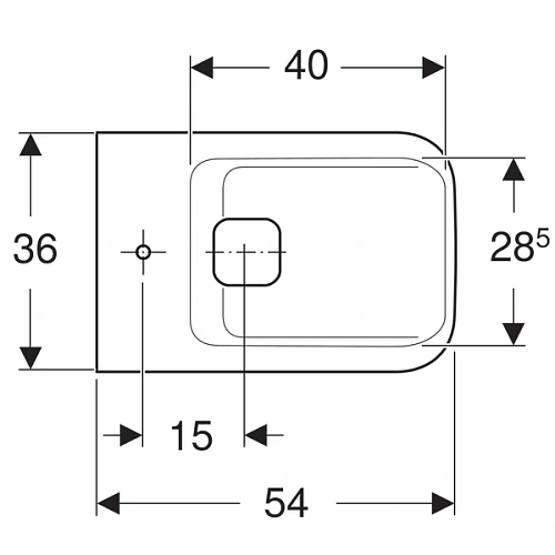 Биде подвесное Geberit myDay 235450 235450000 Биде подвесное Geberit myDay 235450 235450000