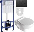 Комплект STWORKI Хедмарк Унитаз подвесной 3510 безободковый с микролифтом + Система инсталляции для 588948 Комплект STWORKI Хедмарк Унитаз подвесной 3510 безободковый с микролифтом + Система инсталляции для 588948