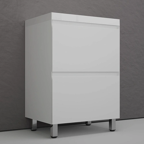 Тумба под раковину Style Line Манхэттен 60 см ЛС-00002377 напольная, белый матовый Тумба под раковину Style Line Манхэттен 60 см ЛС-00002377 напольная, белый матовый
