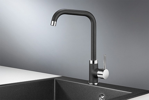 Смеситель для кухни Granula 0041, ЧЁРНЫЙ Смеситель для кухни Granula 0041, ЧЁРНЫЙ