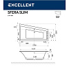 Акриловая ванна EXCELLENT Sfera Slim 170x100 правая ULTRA хром WAEX.SFP17S.ULTRA.CR Акриловая ванна EXCELLENT Sfera Slim 170x100 правая ULTRA хром WAEX.SFP17S.ULTRA.CR