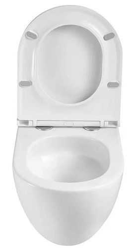 Унитаз подвесной Sintesi ELLIPSE SIN-TS-ELL-153 безободковый Tornado 3.0 с крышкой-сиденьем дюропласт, микролифт Унитаз подвесной Sintesi ELLIPSE SIN-TS-ELL-153 безободковый Tornado 3.0 с крышкой-сиденьем дюропласт, микролифт