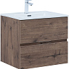 Тумба под раковину Aquanet Алвита New 60 2 ящика, дуб веллингтон табак 00334184 подвесная Тумба под раковину Aquanet Алвита New 60 2 ящика, дуб веллингтон табак 00334184 подвесная