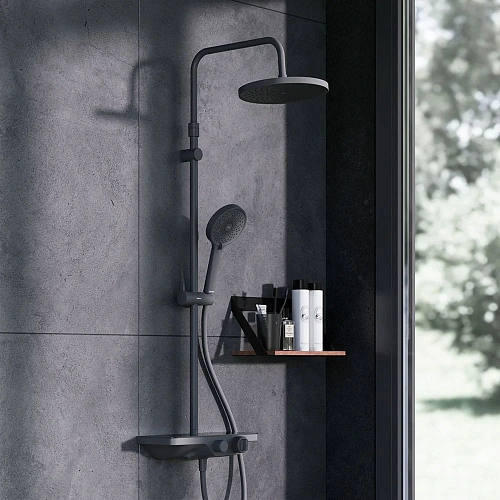 Душевая система Damixa Apollo 947760300 черный Душевая система Damixa Apollo 947760300 черный
