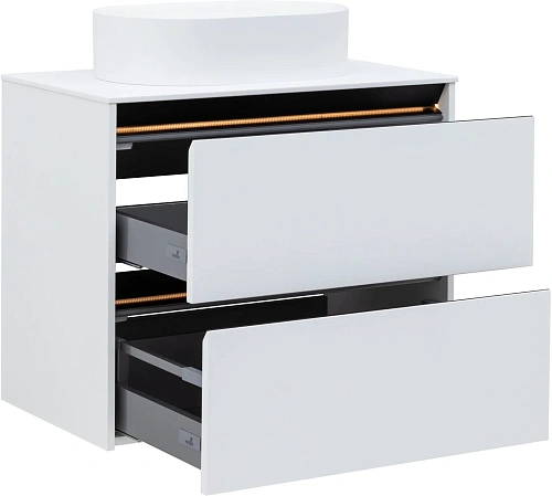 Тумба под раковину Allen Brau Activity 80 1.34004.WM белый матовый/черный брашированный Тумба под раковину Allen Brau Activity 80 1.34004.WM белый матовый/черный брашированный