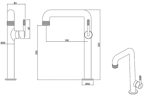 Смеситель для раковины Allen Brau Reality 5.32002-00 хром Смеситель для раковины Allen Brau Reality 5.32002-00 хром