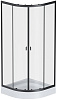 Картинка анонса товара «душевой уголок am.pm x-joy twin slide w88g-205-080bt 80x80 без поддона, профиль черный, стекло прозр»