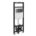 Детальная картинка товара «инсталляция для унитаза wasserkraft alme 15tlt.010.me.mb03 с клавишей смыва черный»