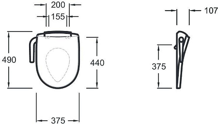 Крышка-сиденье Jacob Delafon Odeon Up 97301-0 с микролифтом Крышка-сиденье Jacob Delafon Odeon Up 97301-0 с микролифтом