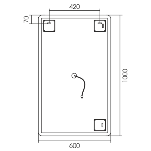 Зеркало SILVER MIRRORS Incanto 600х1000 (LED-00002539) Зеркало SILVER MIRRORS Incanto 600х1000 (LED-00002539)