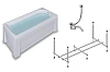 Акриловая ванна Timo MIKA1570 150x70x58+ Каркас + Слив-перелив+Фронтальная панель+Торцевая панель