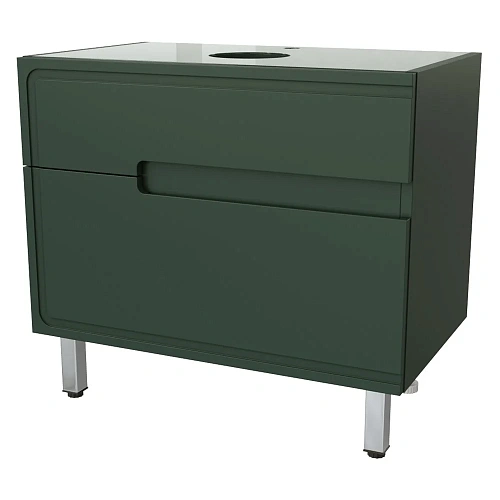 Тумба под раковину Taliente Cevia, 80см, серо-зеленый матовый, под столешницу MB-ST, без ножек TA-MB TA-MBC-80PS-grigio verde Тумба под раковину Taliente Cevia, 80см, серо-зеленый матовый, под столешницу MB-ST, без ножек TA-MB TA-MBC-80PS-grigio verde