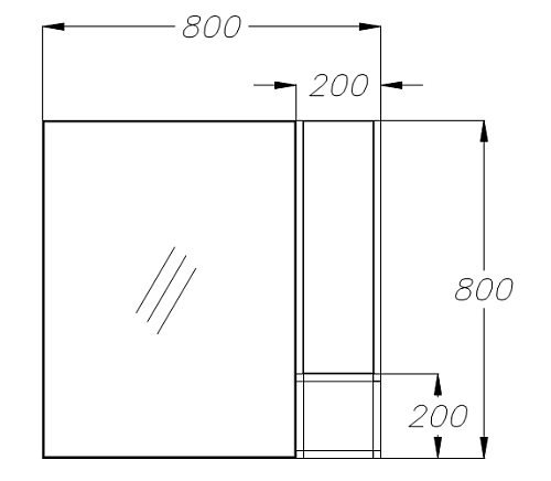 Зеркальный шкаф Opadiris Треви 80 со светильником серый/матовый антрацит(петли справа) trevi-80-r Зеркальный шкаф Opadiris Треви 80 со светильником серый/матовый антрацит(петли справа) trevi-80-r