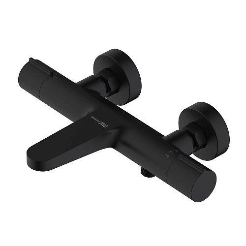 Смеситель для душа WasserKRAFT Elbe 7411 Thermo термостатический черный Смеситель для душа WasserKRAFT Elbe 7411 Thermo термостатический черный