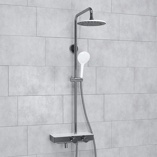 Душевая система WasserKRAFT A113.067.155.CH Thermo с термостатом хром Душевая система WasserKRAFT A113.067.155.CH Thermo с термостатом хром
