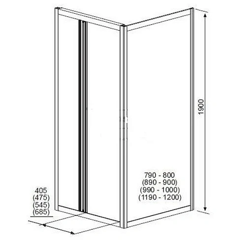 Боковая стенка Radaway Treviso S 32403-01-06N 90 см фабрик Боковая стенка Radaway Treviso S 32403-01-06N 90 см фабрик