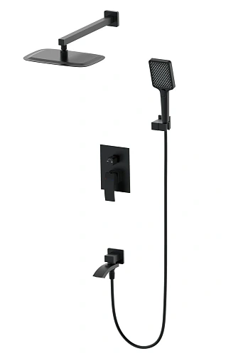 Душевая система Wonzon & Woghand встраиваемая, черный матовый (WW-88939009A-MB) Душевая система Wonzon & Woghand встраиваемая, черный матовый (WW-88939009A-MB)