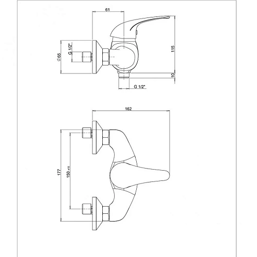 Смеситель для раковины Paini Bios 05CR205/574 с гигиеническим душем Смеситель для раковины Paini Bios 05CR205/574 с гигиеническим душем