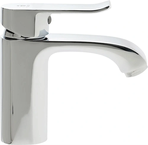 Смеситель для раковины STWORKI Бурос BU-01cr , однорычажный, латунь, российский, с аэратором 549883 Смеситель для раковины STWORKI Бурос BU-01cr , однорычажный, латунь, российский, с аэратором 549883