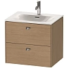 Тумба под раковину Duravit Brioso BR431001052 подвесная 62 см Европейский дуб